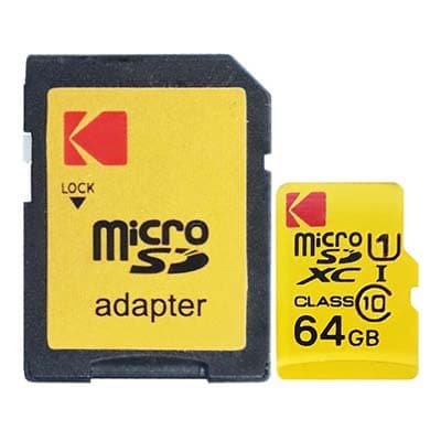 کارت حافظه MicroSDXC کداک مدل Premium Performance کلاس 10 استاندارد UHS-I U1 سرعت 85MBps ظرفیت 64 گیگابایت به همراه آداپتور SD