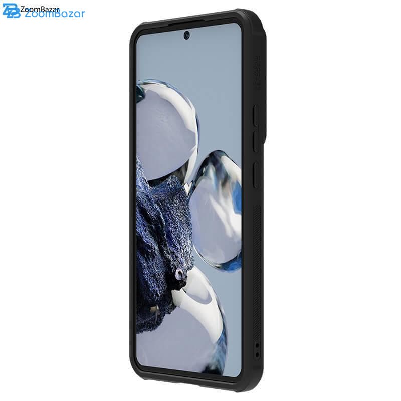 قاب نیلکین 12T Pro مدل Textured Fiber S مناسب برای گوشی موبایل شیائومی openbox (فنر کشویی لنز خرابه) — تصویر ۷
