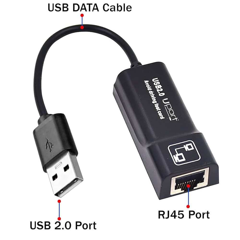 مبدل USB 2.0 به شبکه LAN ETHERNET 100Mbps برند WELOT WLU-78 — تصویر ۲