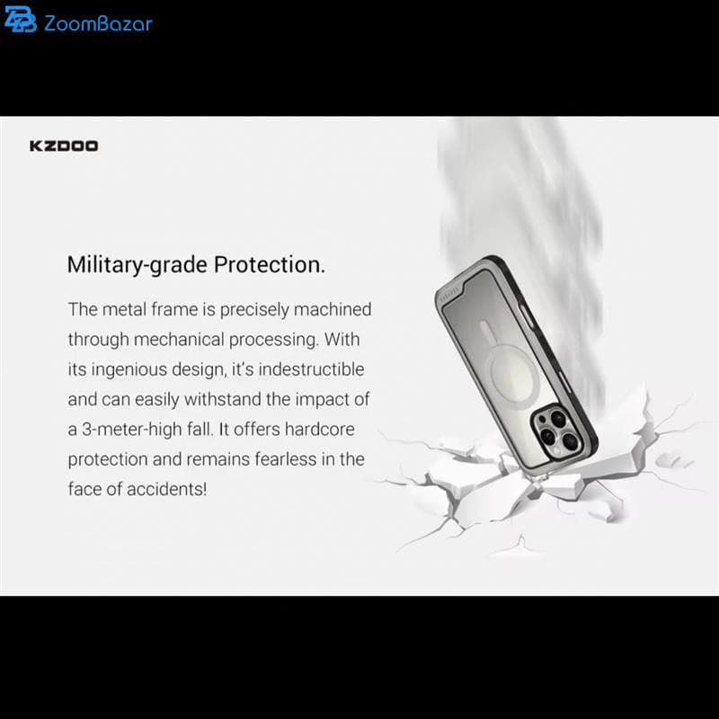 کاورiPhone 16 Pro Max مدل Mag Ares Sport کی -زد دوو open box(رنگ رفتگی دور قاب و رد چسب معلومه) — تصویر ۸