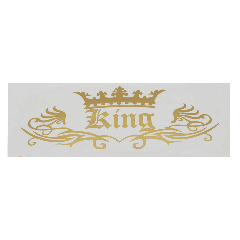 برچسب شیشه خودرو طرح KING