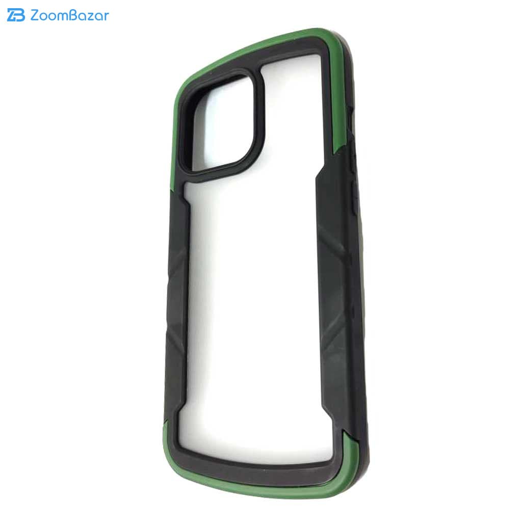 کاور iPhone 13 Pro مدل Green Frame مشکی – Open Box — تصویر ۳