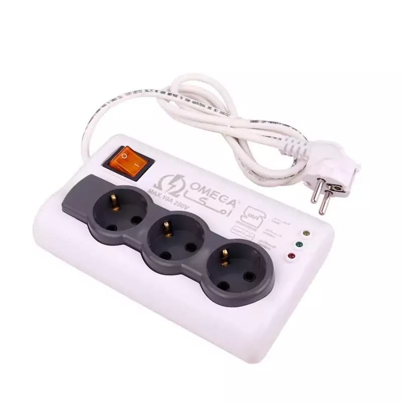 محافظ برق 3 خانه 1.5 متری امگا Omega P3000