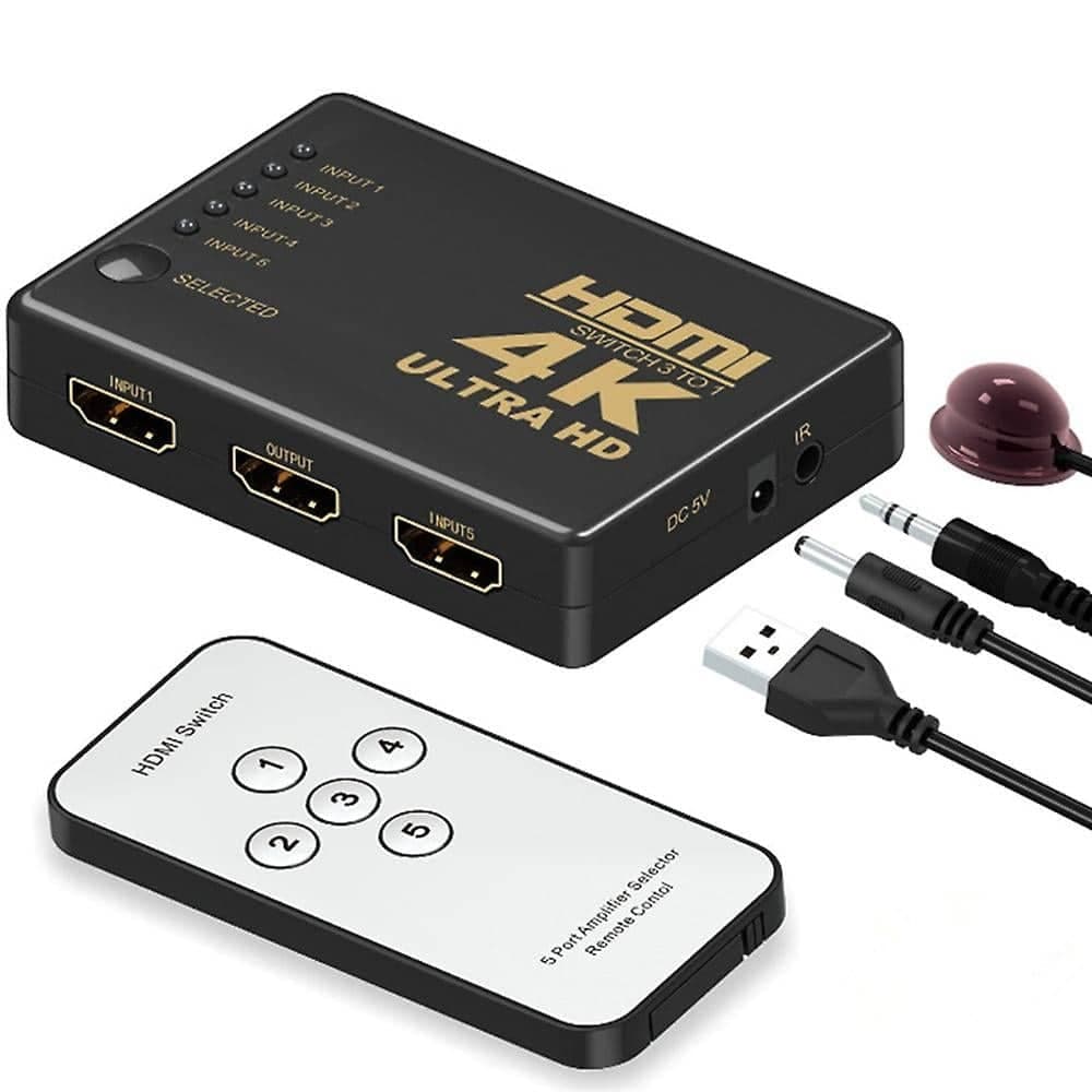 سوییچ 5 پورت HDMI با کنترل WELOT
