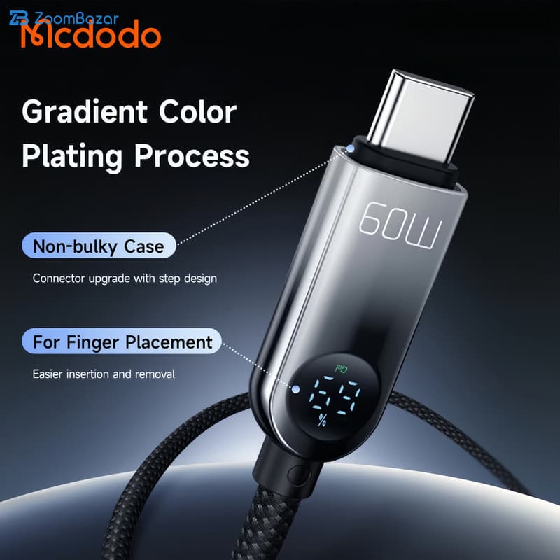 کابل تبدیل USB-C مک دودو مدل CA-478 طول 1.2 متر — تصویر ۳