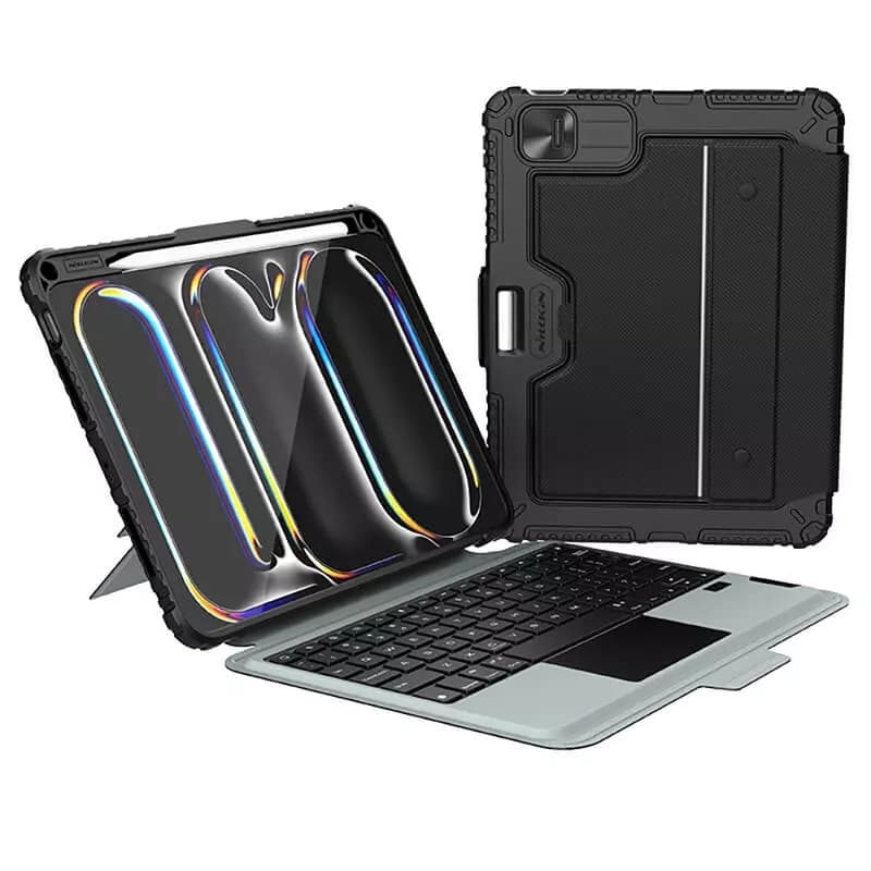 کیف کیبورددار نیلکین مدل Bumper Combo Backlit Keyboard مناسب برای تبلت Apple iPad Pro 2024-11 Inch، Apple iPad Pro 2025-11 Inch