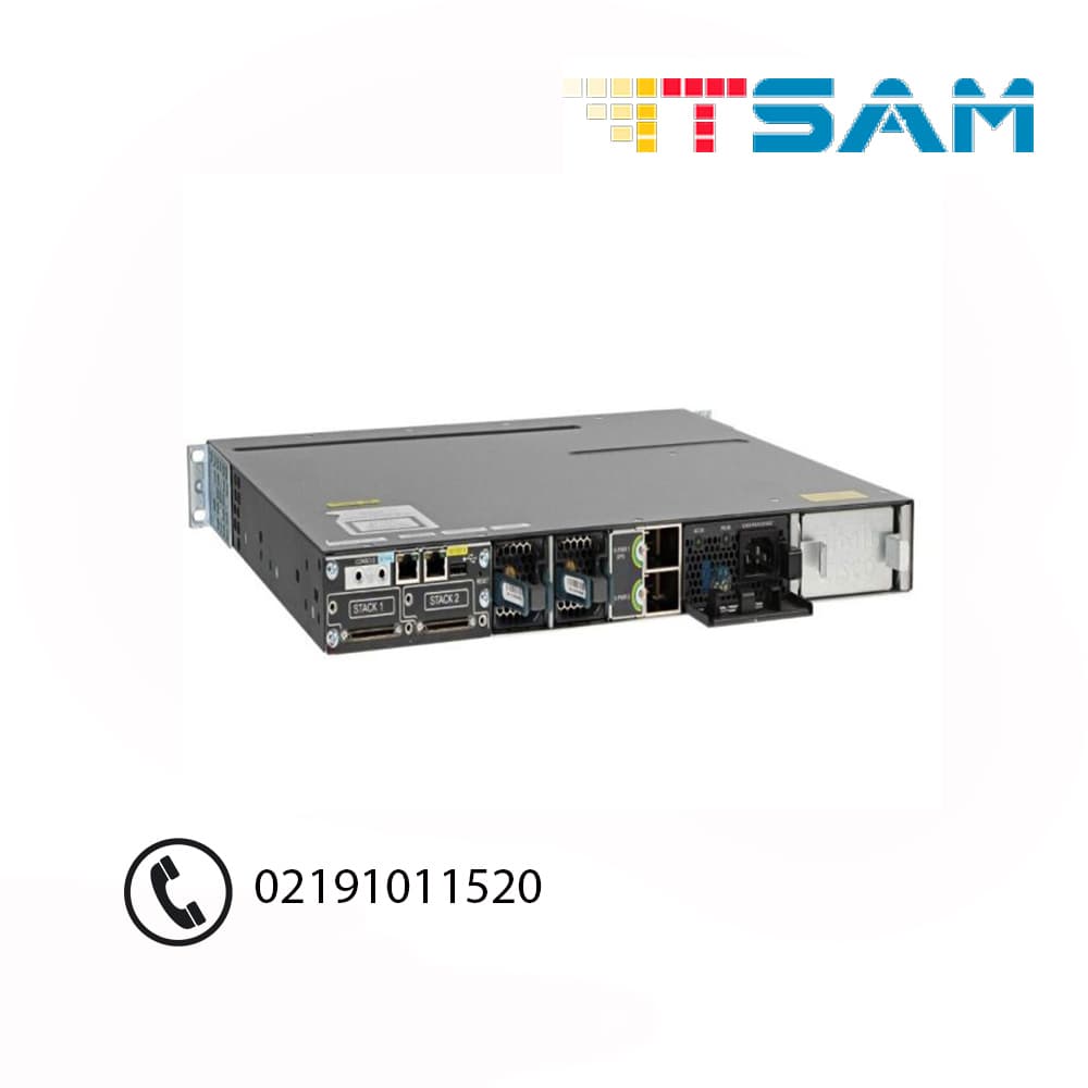 سوئیچ 48 پورت سیسکو مدل WS-C3750X-48P-S — تصویر ۲