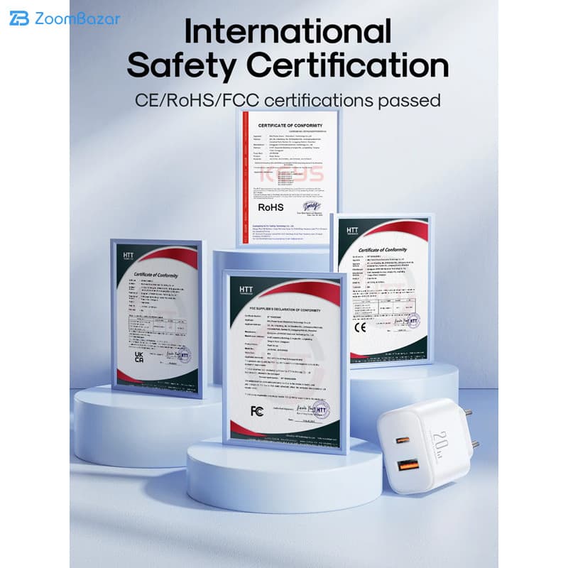 شارژر دیواری 20 وات جوی روم مدل JR-TCF05 — تصویر ۶