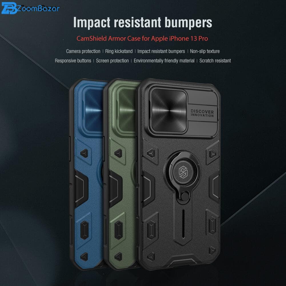 قاب اپل iPhone 13 Pro مدل Camshield Armor نیلکین-Open Box (نقص ظاهری) — تصویر ۳
