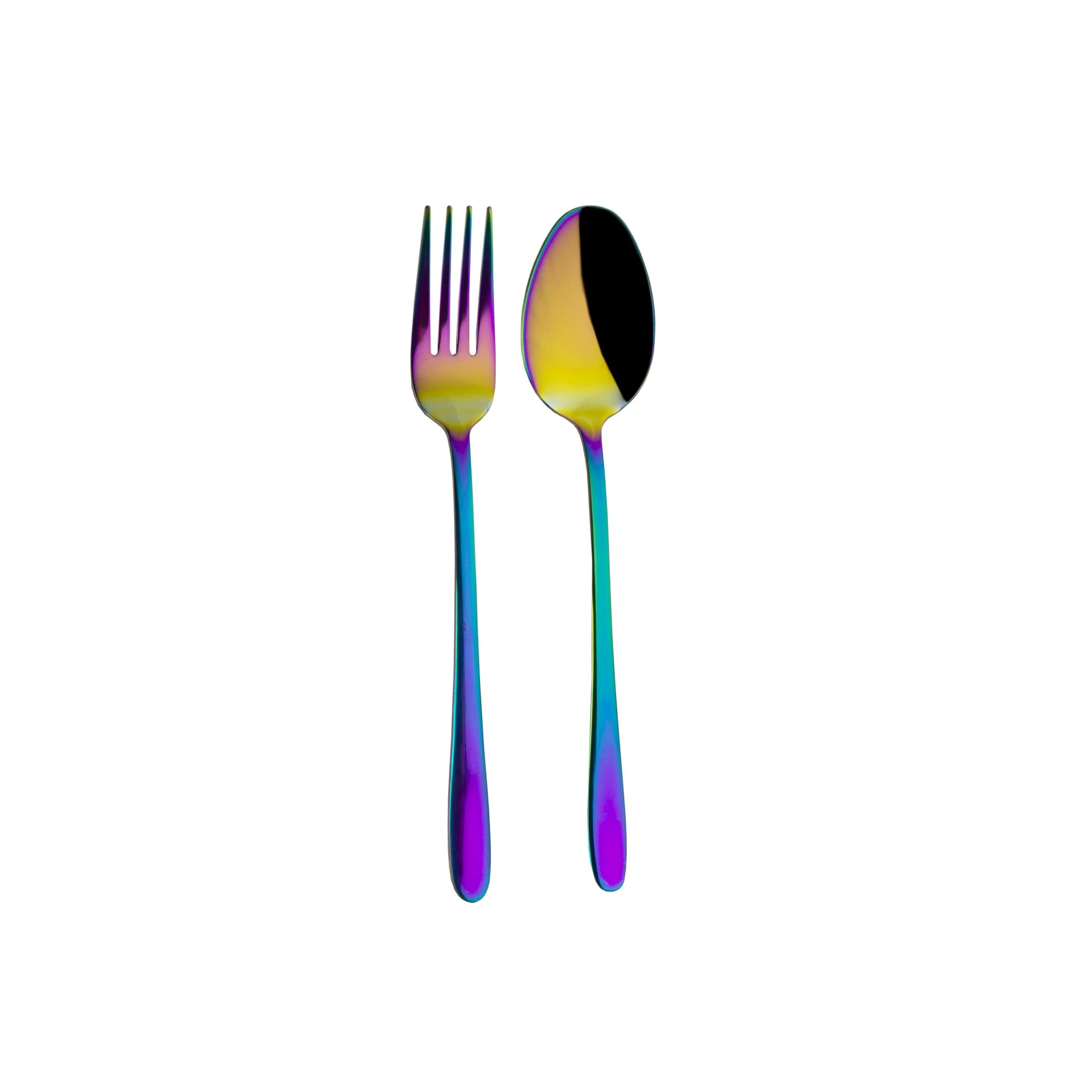 سرویس قاشق و چنگال 12 پارچه مدل دونا هفت رنگ کد dn01