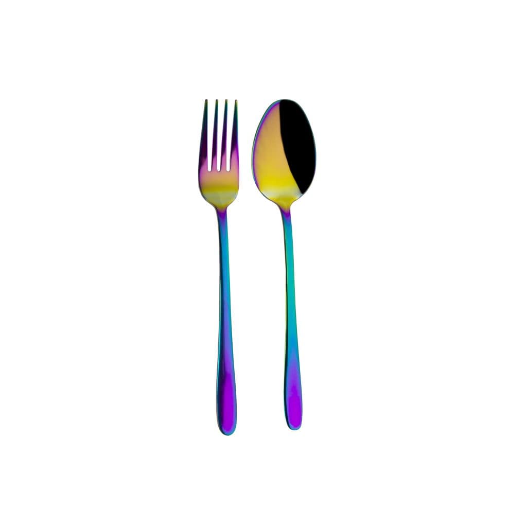 سرویس قاشق و چنگال 12 پارچه مدل دونا هفت رنگ کد dn01 — تصویر ۳