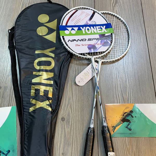 راکت بدمینتون جفتی یونکس (YONEX) همراه با کاور — تصویر ۵