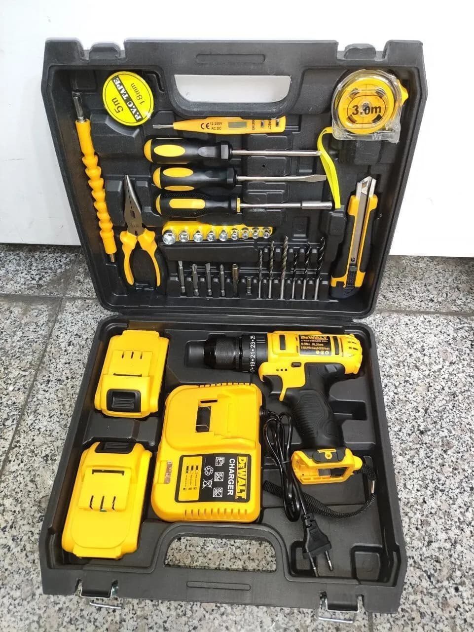 کیت دریل شارژی ۸۸ ولت طرح دیوالت مدل dew-88v