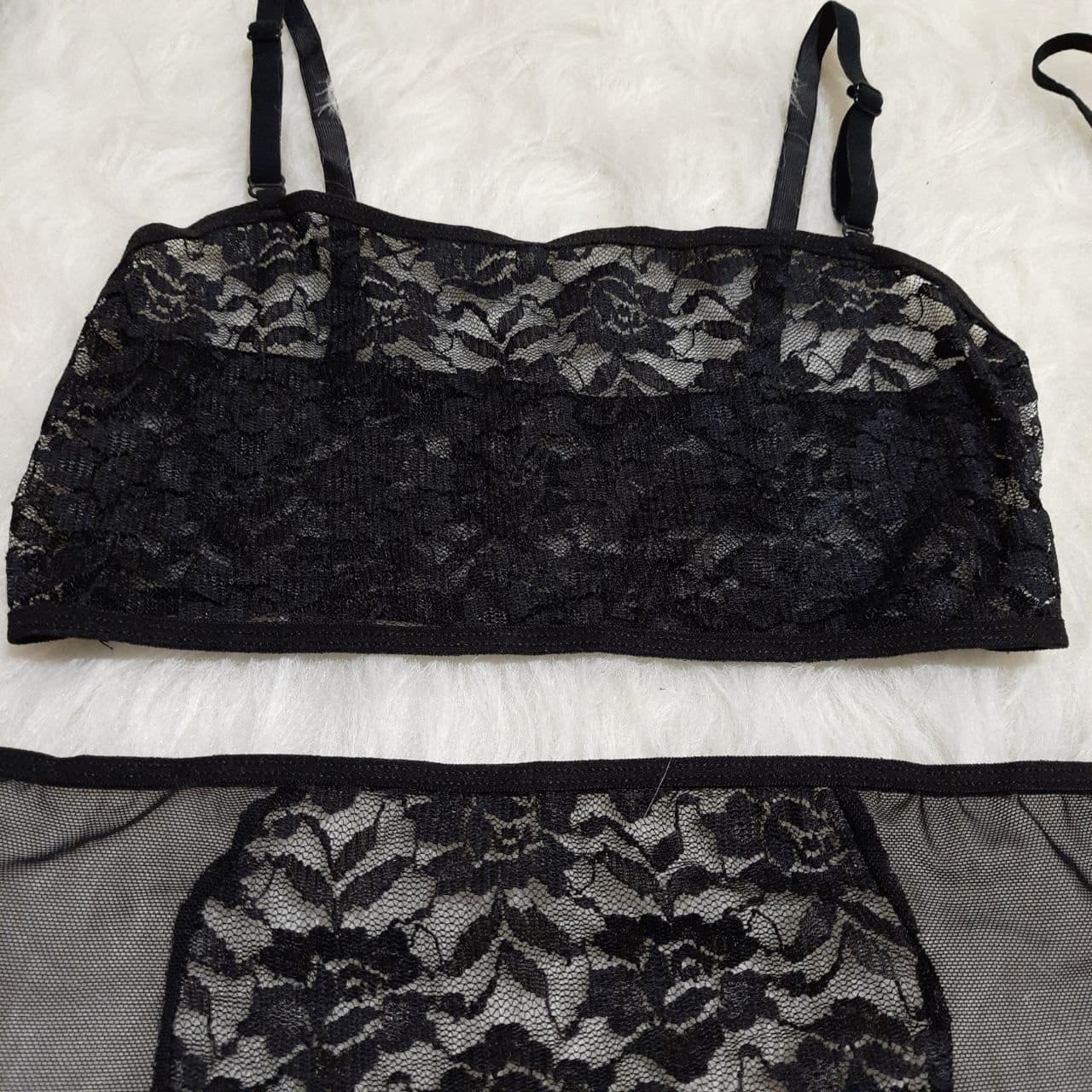 ست فانتزی مشکی بند جوراب‌دار Desire کد 1579805 — تصویر ۴