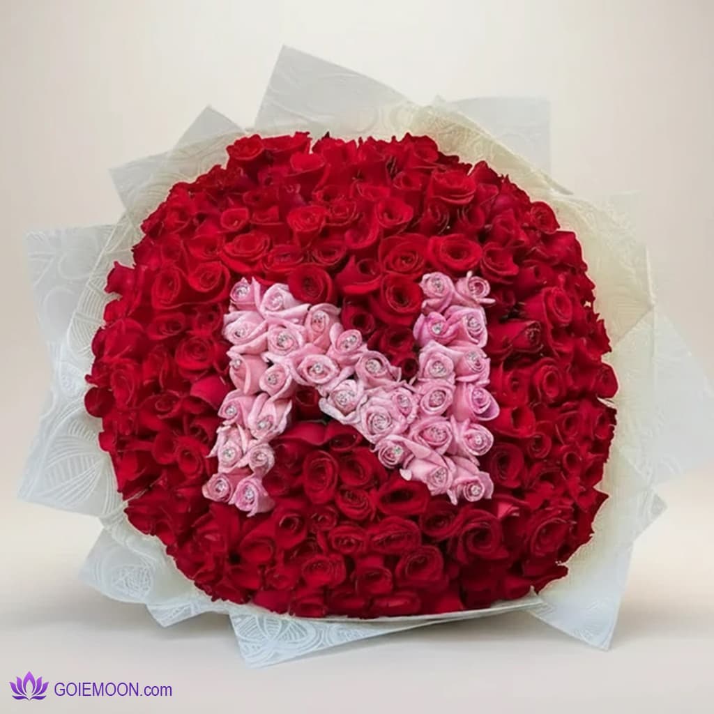 دسته گل حرف N