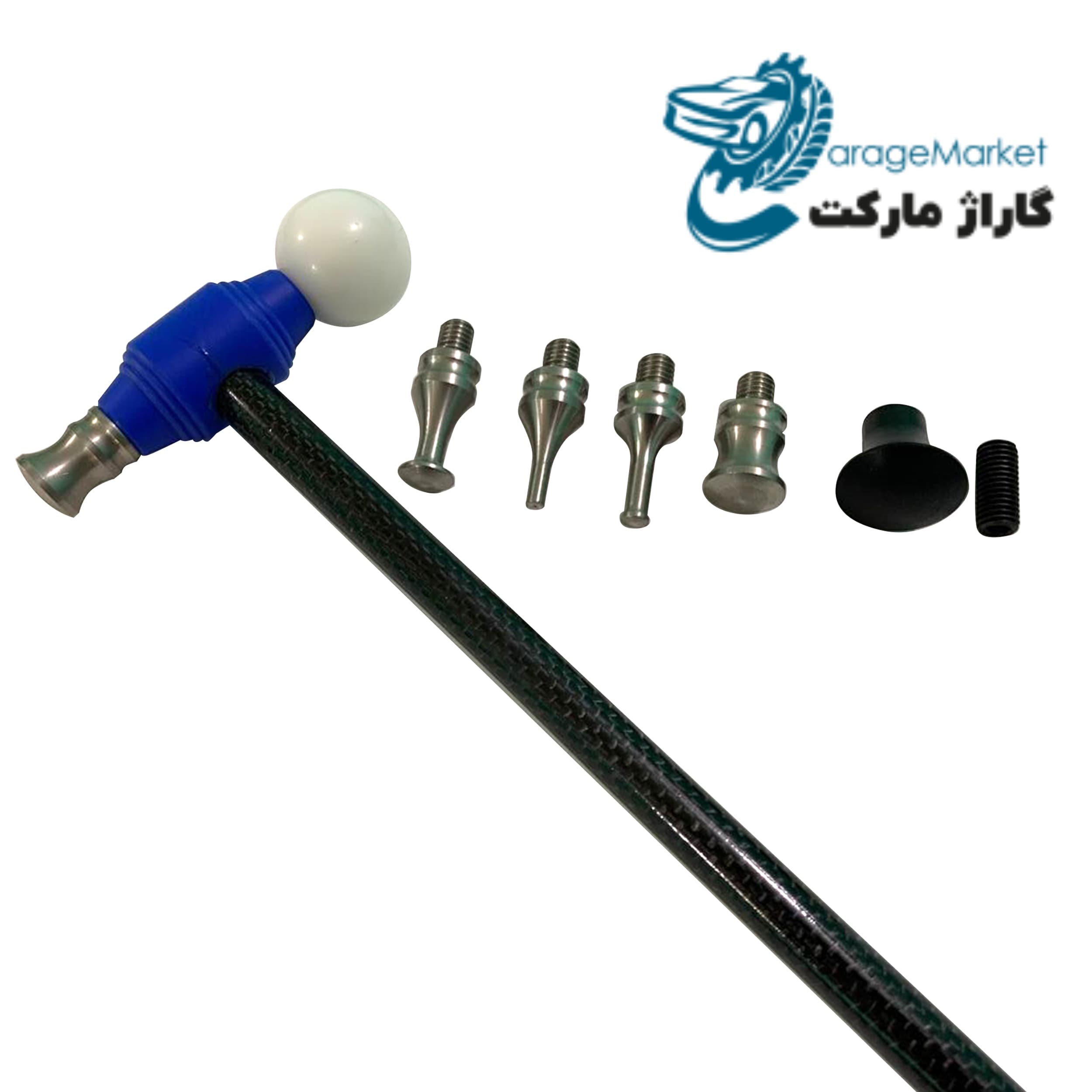 چکش هیدروکربنی بنفش 6 سر صافکاری مدل 4151 — تصویر ۲