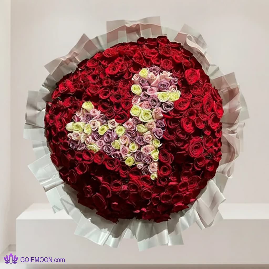 دسته گل حرف V