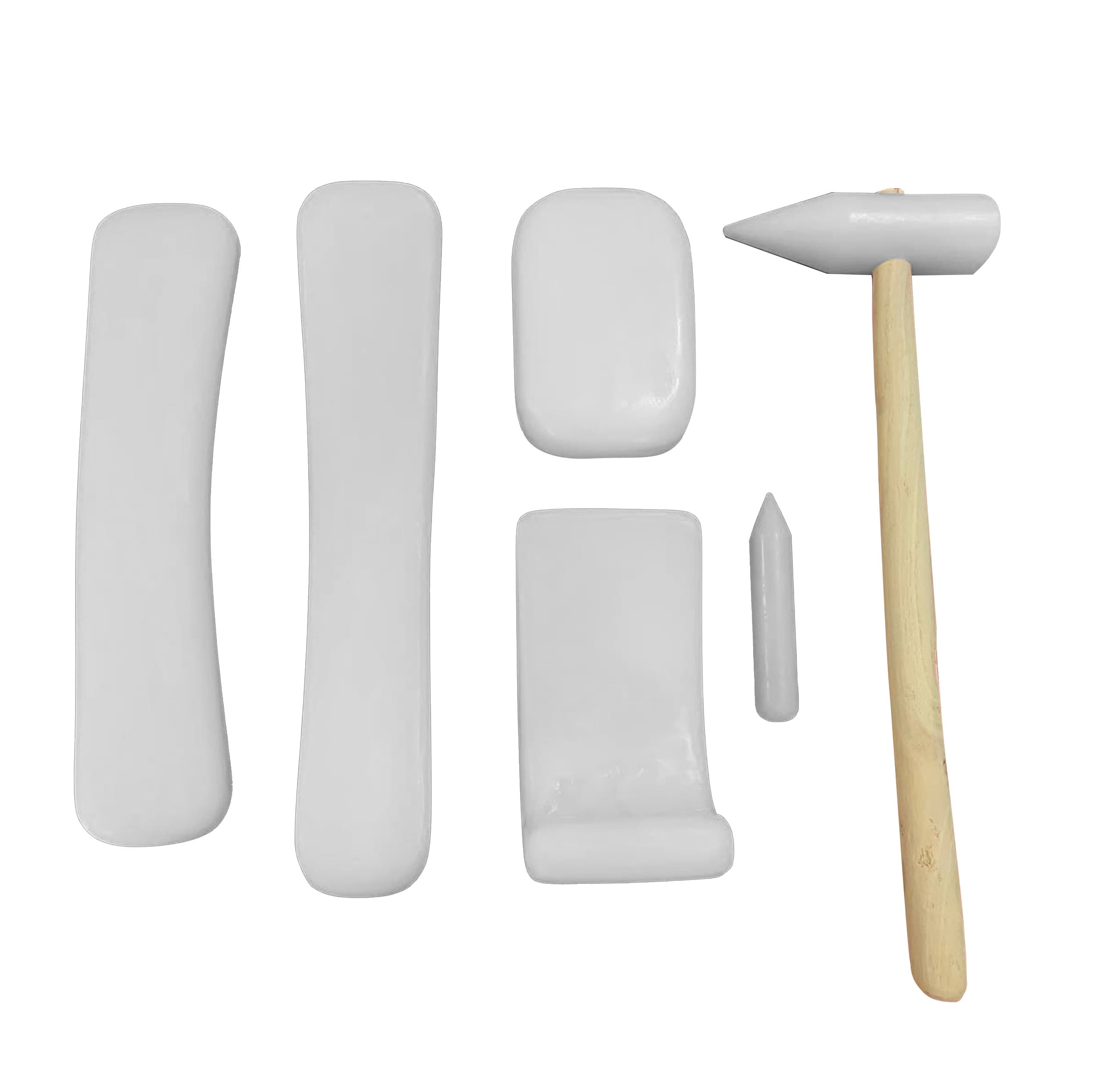 چکش قلم قالب تنه مشتی تفلونی 6 پارچه صافکاری مدل TEF-6PC