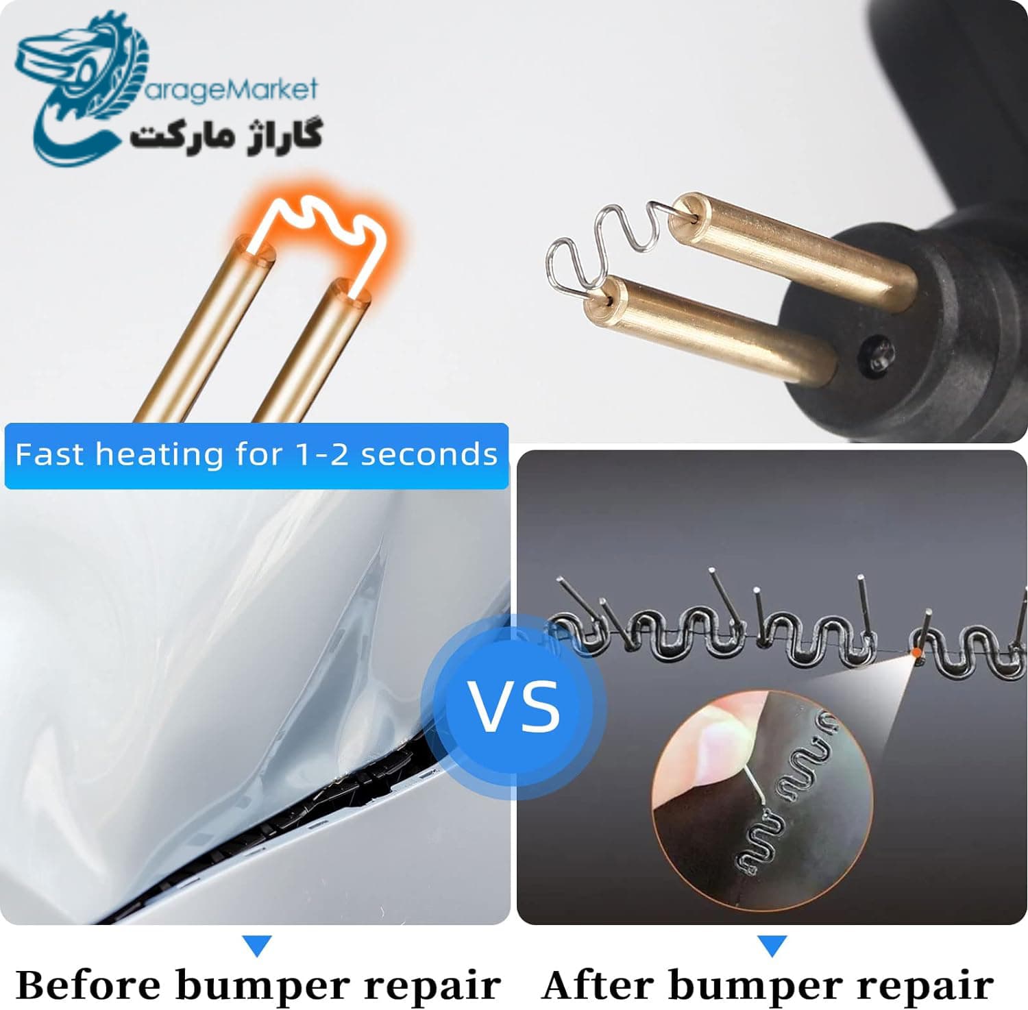 دستگاه دوخت و جوش پلاستیک مدل Hot Stapler Plastic Welding 120W-FULL — تصویر ۲