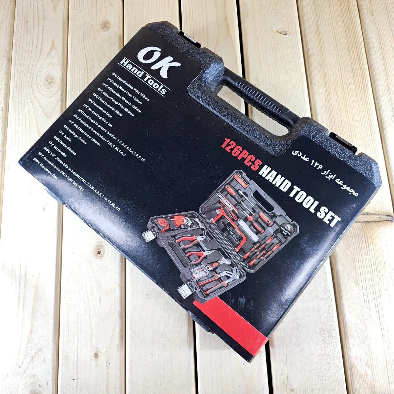 مجموعه کیف ابزار ۱۲۶ عددی اوکی مدل OK-Kit126 — تصویر ۳