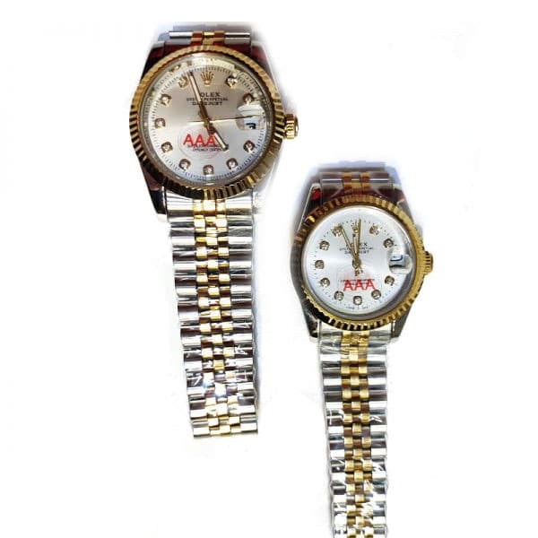 ساعت مچی عقربه ای ست رولکس صفحه نقره ای DATEJUST — تصویر ۳