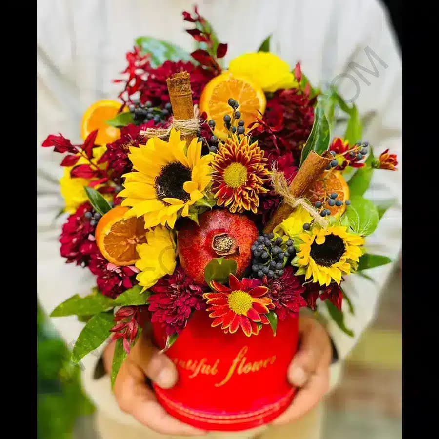 باکس گل و میوه آیسان