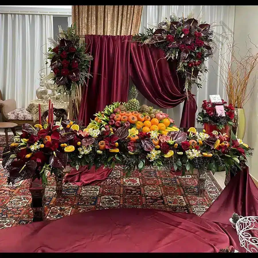 گل آرایی شب یلدا 3