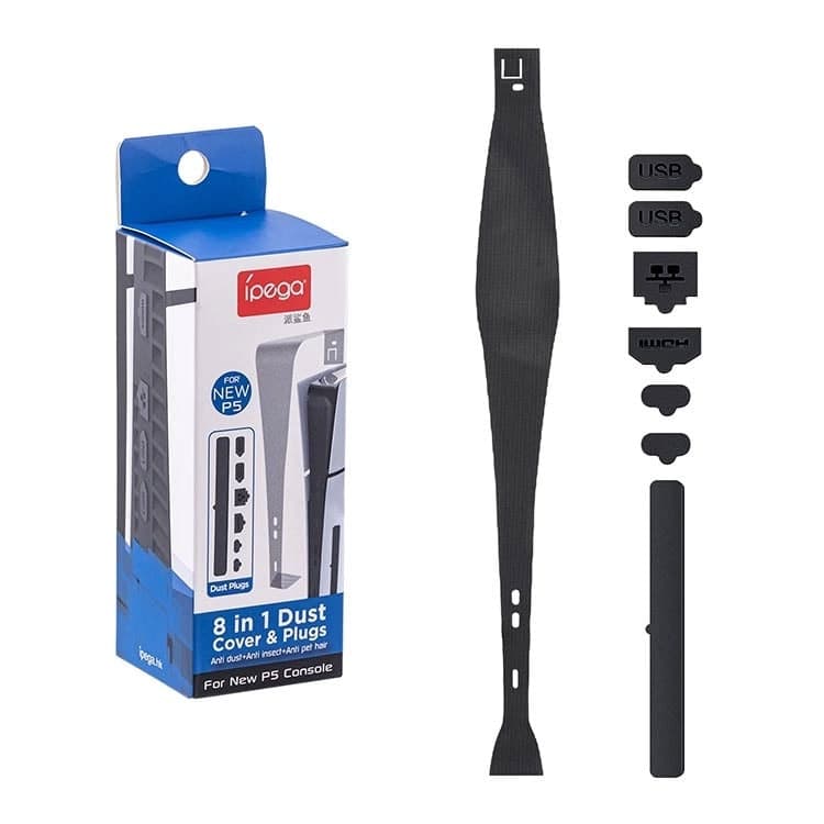 پک محافظ Ipega 8 In 1 Dust Cover and Dust Plugs مخصوص PS5 Slim