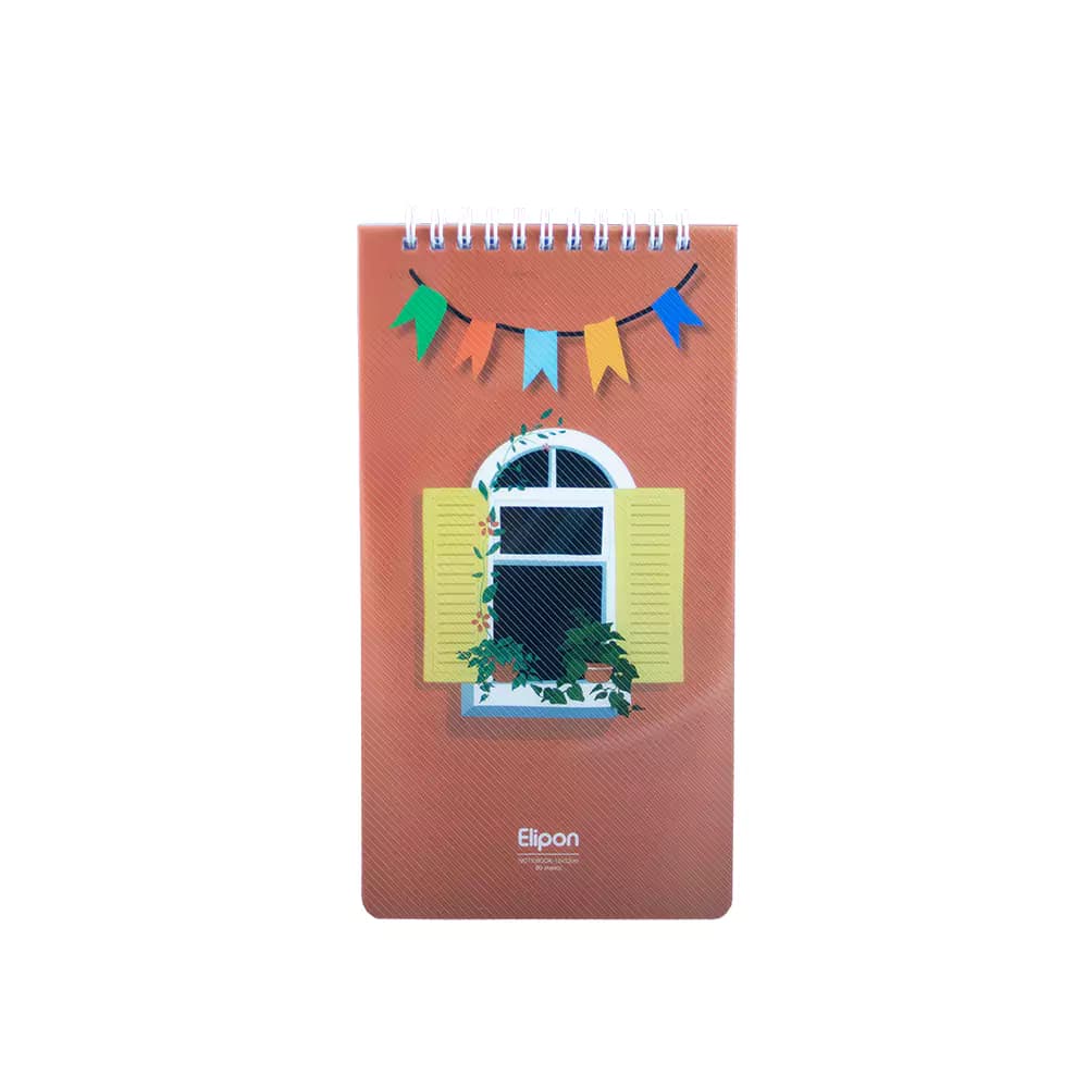 یادداشت 80 برگ فنری جلد p.p سایز 12*22 طرح فانتزی الیپون