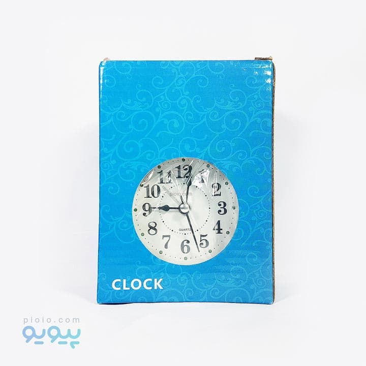 ساعت رومیزی استیل زنگ دار طرح قدیمی — تصویر ۵