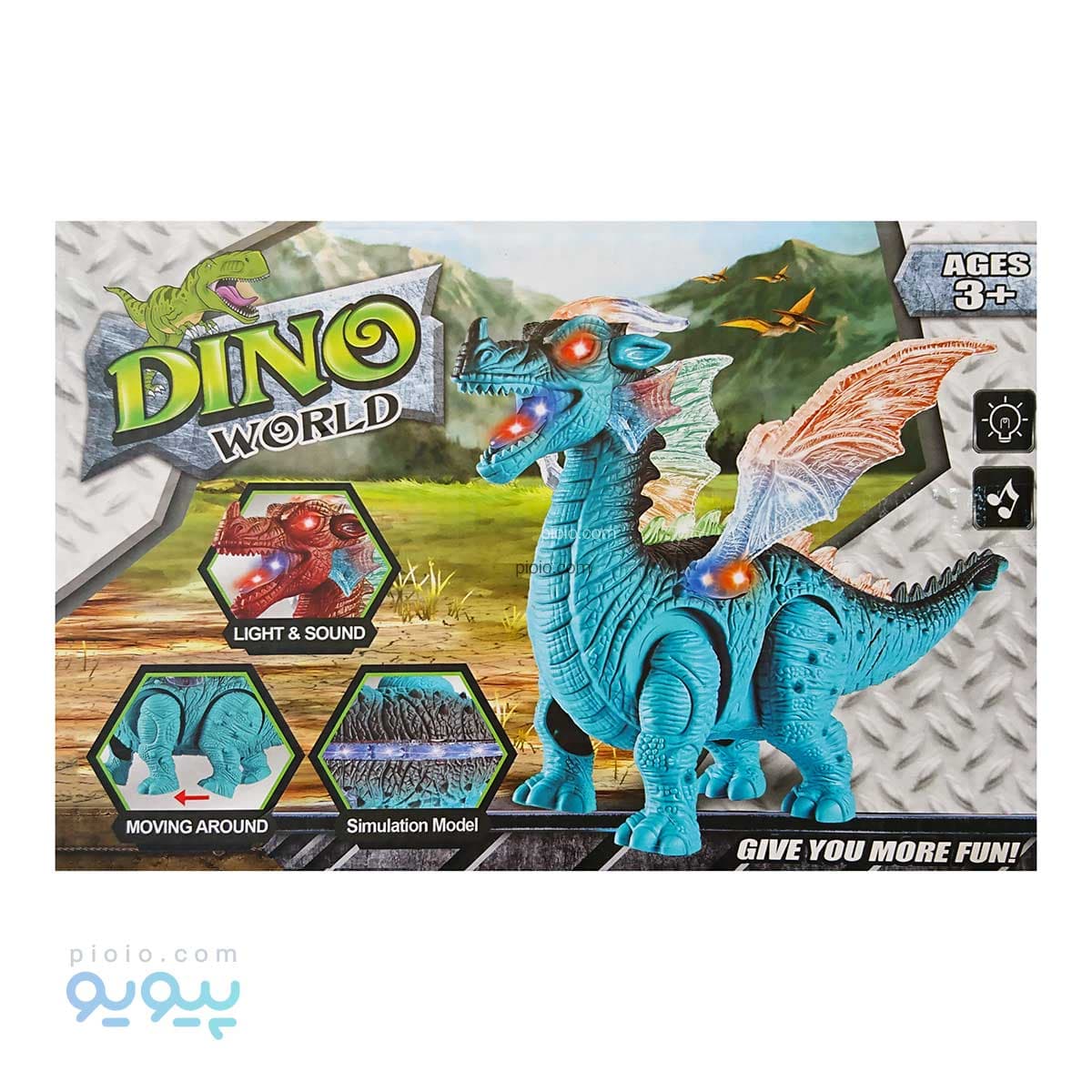 اسباب بازی دایناسور موزیکال DINO آیتم 1388