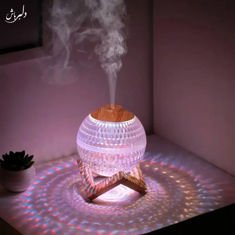 بخور و چراغ خواب گوی کریستالی