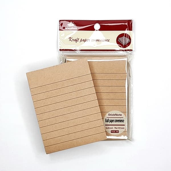 پوستیت کاغذ کرافت 100 برگی کد 9287 اسکول فنس (mm 76×101) — تصویر ۳