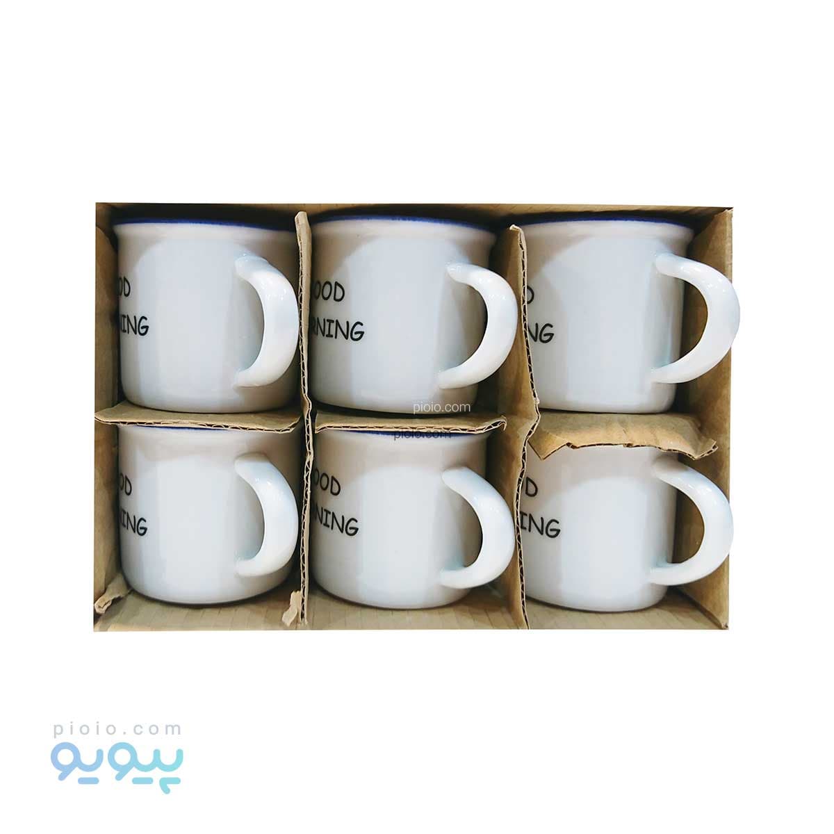 فنجان قهوه خوری طرح GOOD MORNING عمده و کارتنی — تصویر ۲