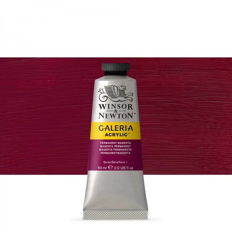 رنگ اکریلیک 60 میل وینزور PERMANENT MAGENTA