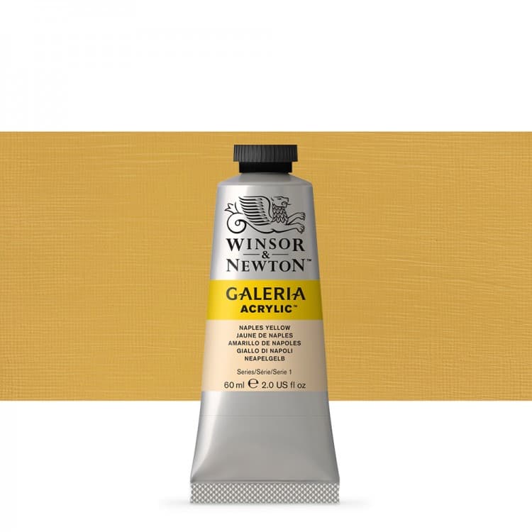 رنگ اکریلیک 60 میل وینزور NAPLES YELLOW