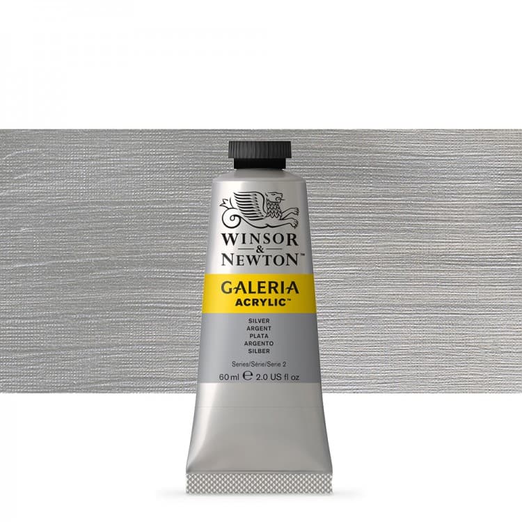 رنگ اکریلیک 60 میل وینزور METALLIC SILVER