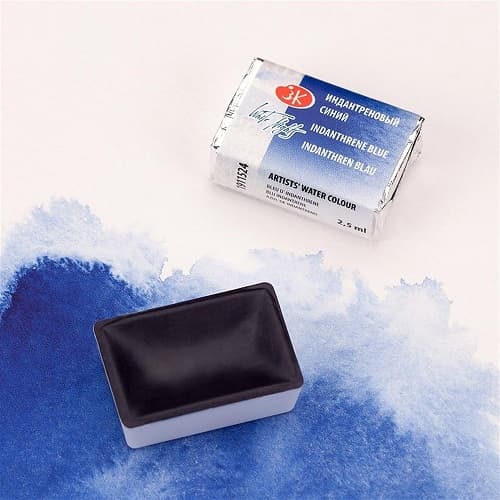 قرص آبرنگ سنت پترزبورگ تک رنگ 524 Indanthrene Blue — تصویر ۲