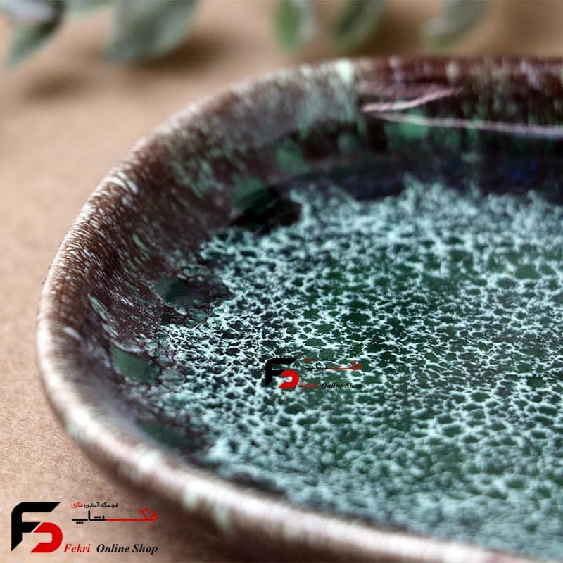 زیر لیوانی کوچک سرامیکی شره ای — تصویر ۳