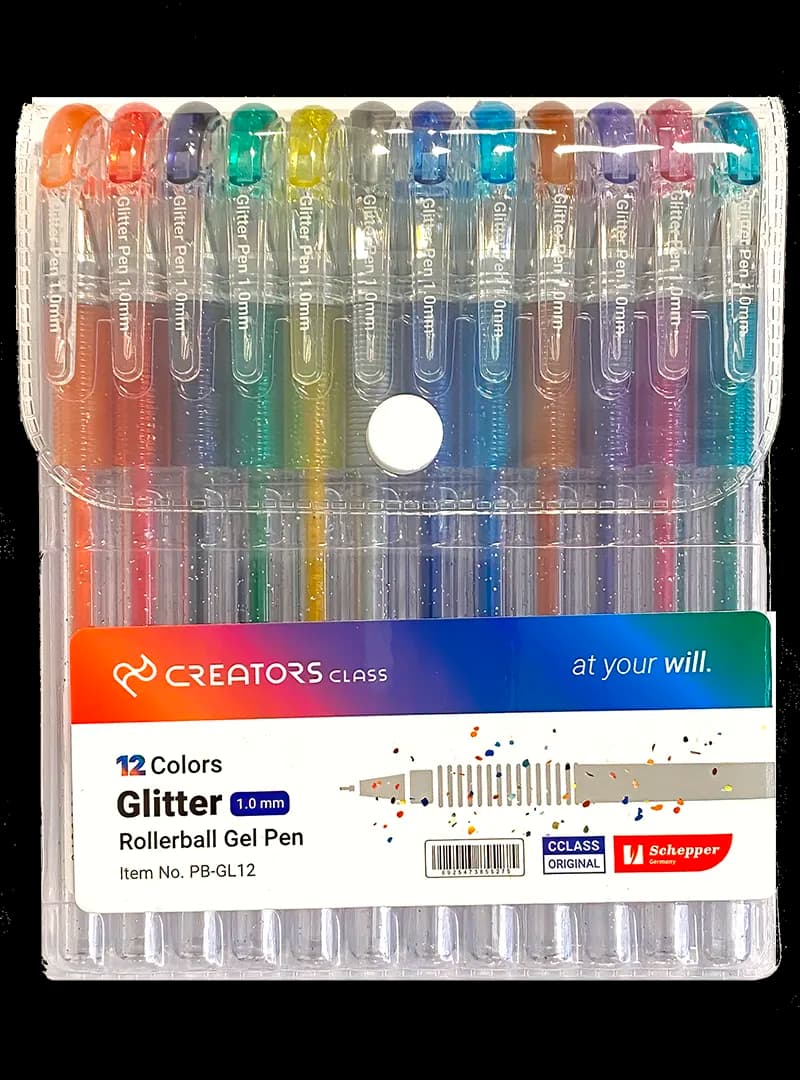 روان نویس ژله ای اکلیلی 1.0 میلی متری کریتورز کلاس مدل Glitter (بسته 12 عددی)