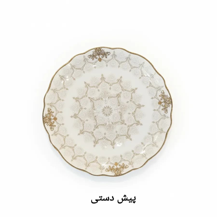 سرویس چینی الیزابت طرح دالیا 12 نفره 100 پارچه چینی توس قالب ملبورن — تصویر ۴