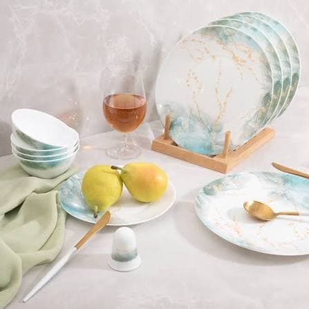سرویس آرکوپال پارس اپال مدل اسکای سبز کد 934 ، 6 نفره 28 پارچه