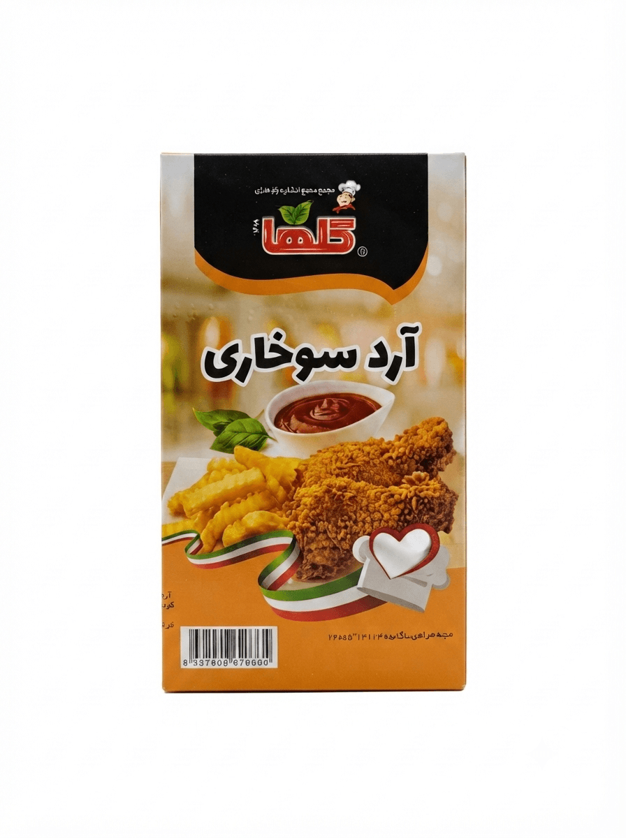 آرد سوخاری 300 گرمی گلها کد 616