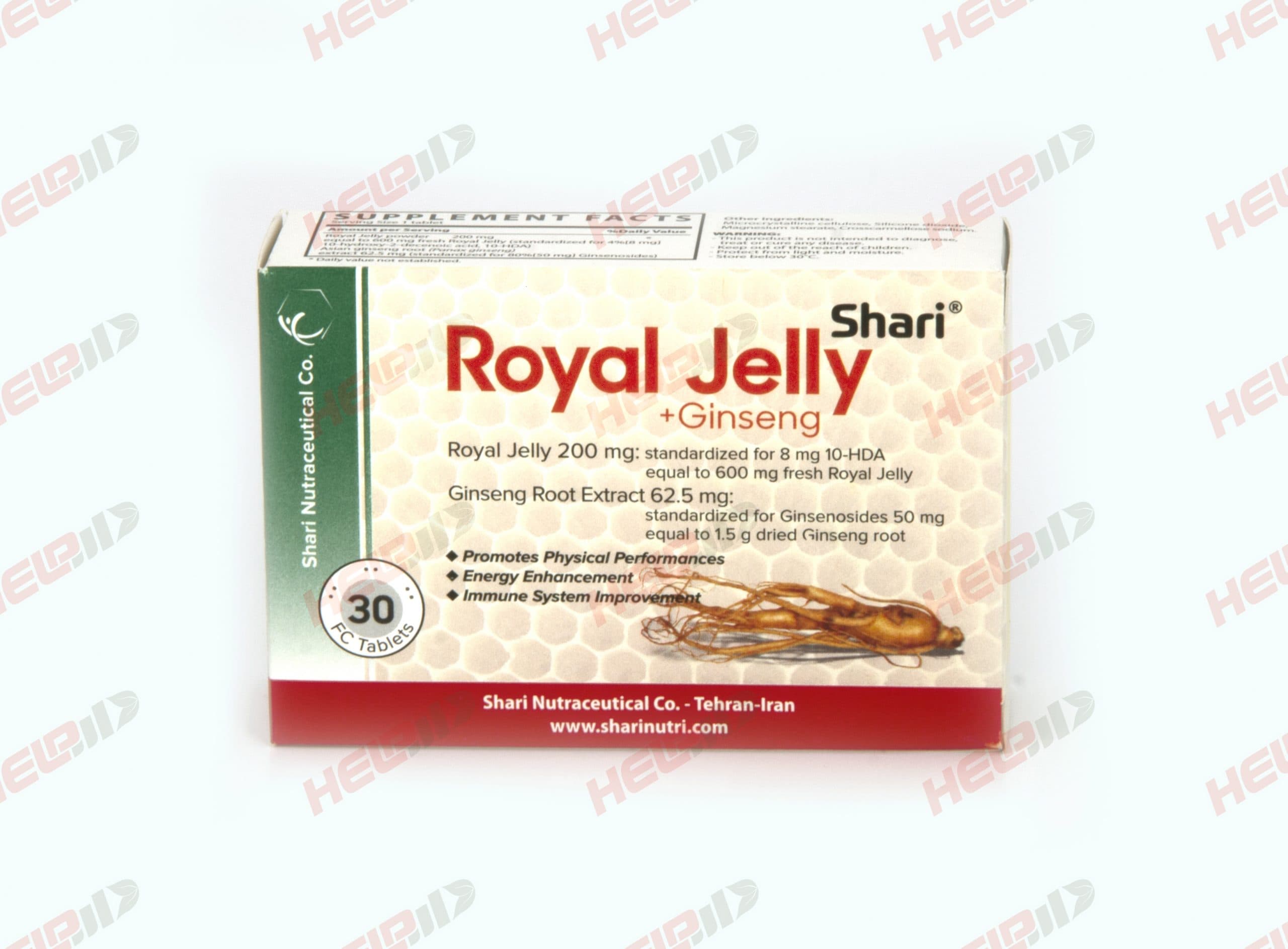 رویال ژلی 200 میلی گرم و جینسنگ شاری