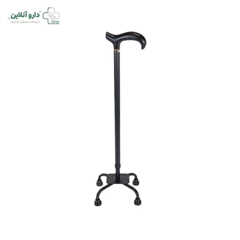 عصا چهارپایه مشکی پارمیس
