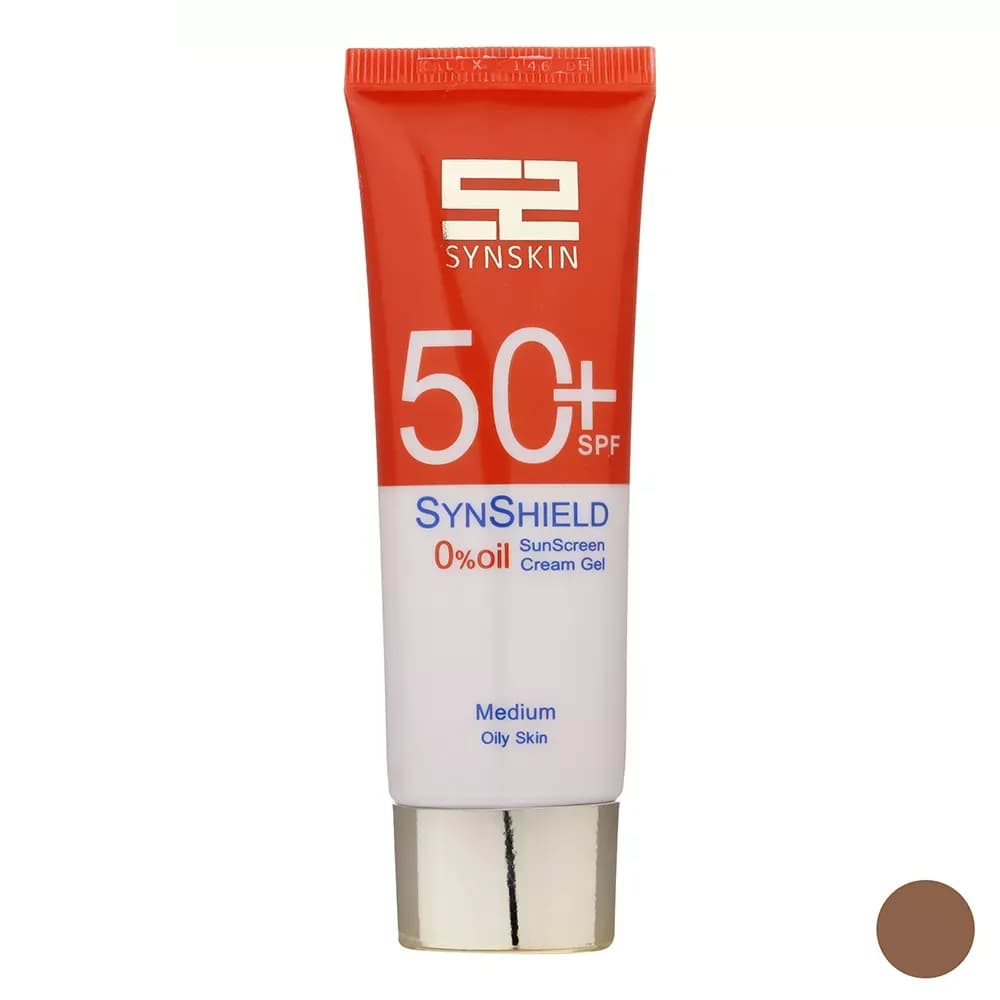 ژل کرم ضد آفتاب رنگی ساین اسکین SPF50 مدل M ‌مناسب پوست‌ چرب حجم 50 میلی‌لیتر