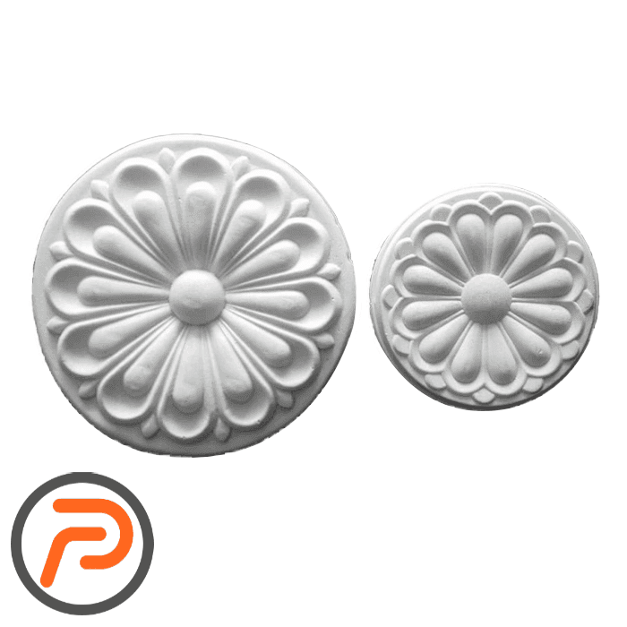 گل تزئینی طرح منبت pvc کد S 32 — تصویر ۳