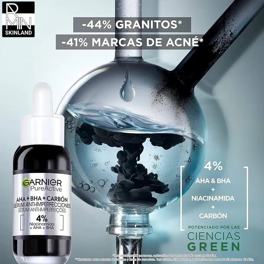 سرم لایه بردار و روشن کننده گارنیر مدل AHA+BHA حجم 30ml — تصویر ۳