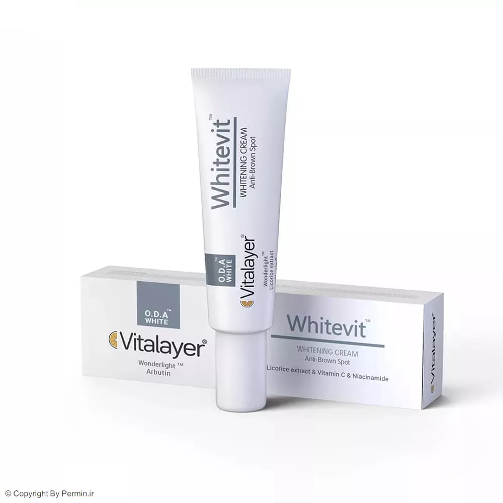 کرم ضد لک و روشن کننده ویتالیر مدل Whitevit حجم 30 میلی لیتر — تصویر ۲