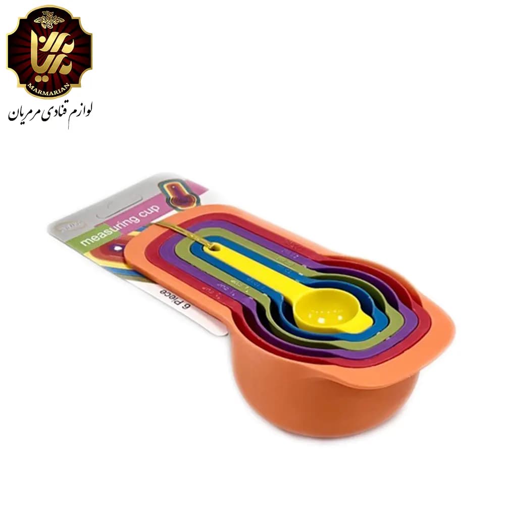 ست پیمانه قاشق اندازه گیری پلاستیکی